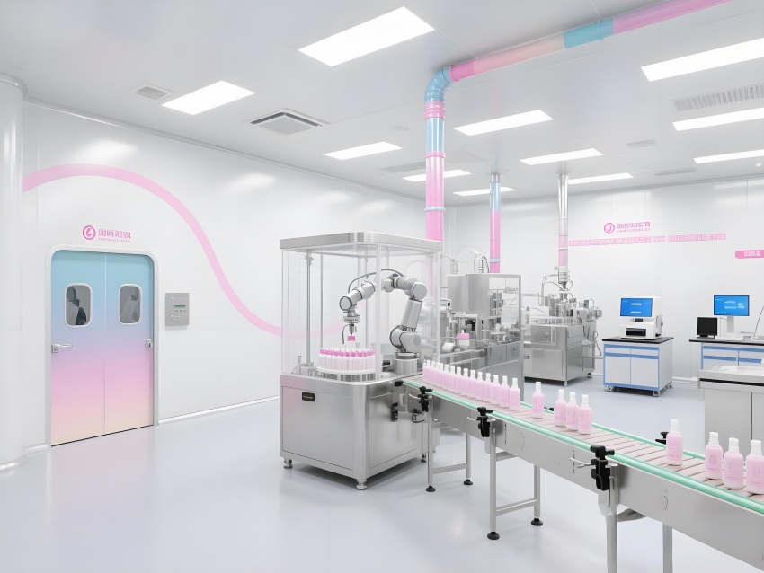 淮南5500平化妝品廠潔凈車間凈化設(shè)計(jì)裝修效果